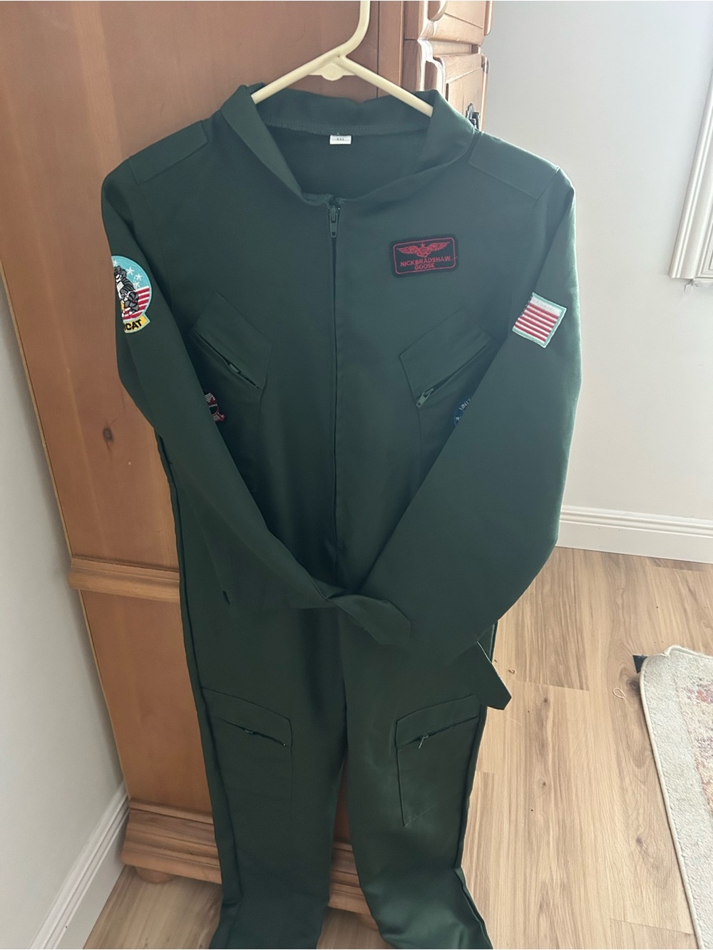 Top Gun, Goose, Pilot Flight Jumpsuit Costume, YXXL